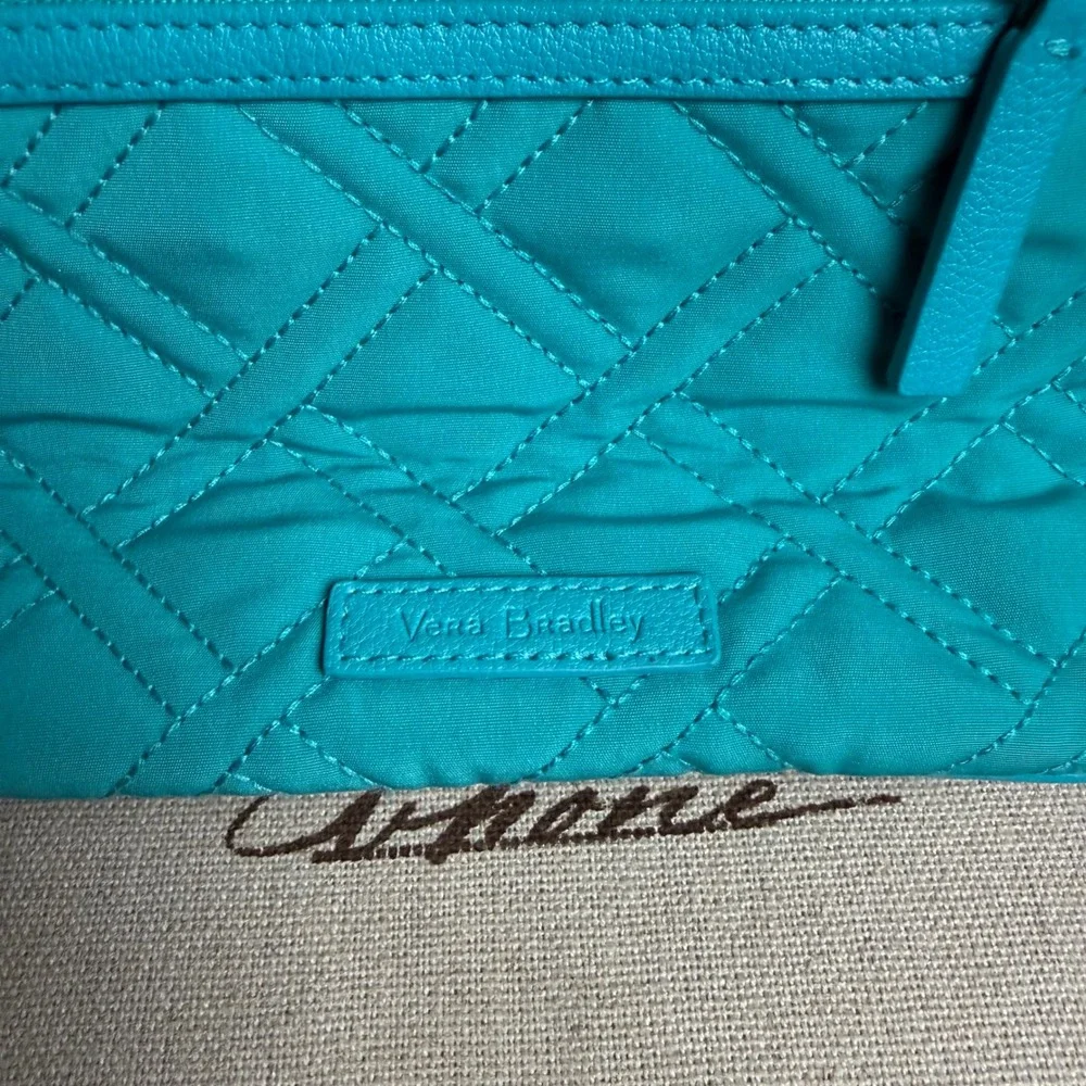 Vera Bradley Mini Vivian Crossbody Turquoise Sea Quilted Bag 21622-G54 NWT